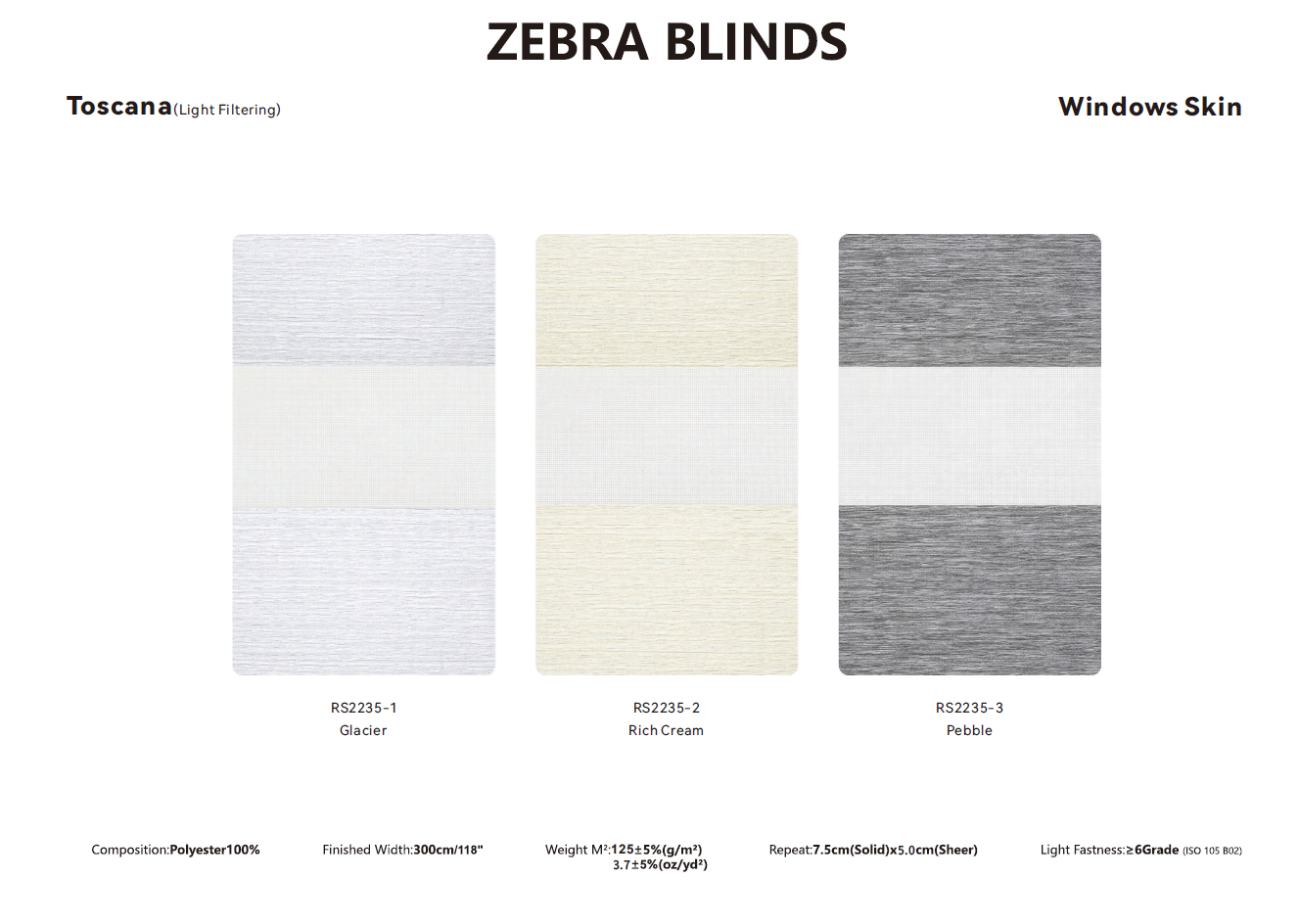 Zebra Blinds Samples
