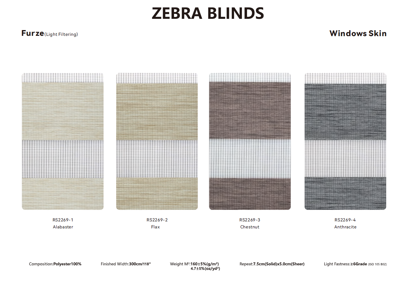 Zebra Blinds Samples
