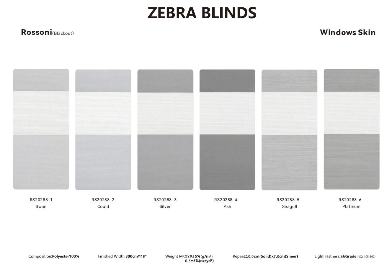 Zebra Blinds Samples