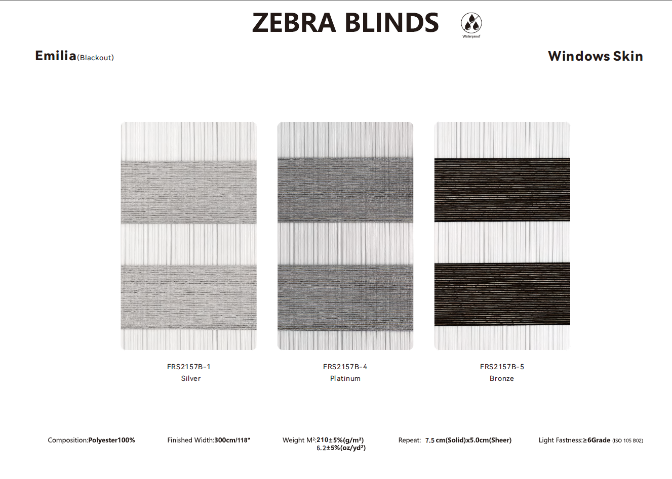 Zebra Blinds Samples