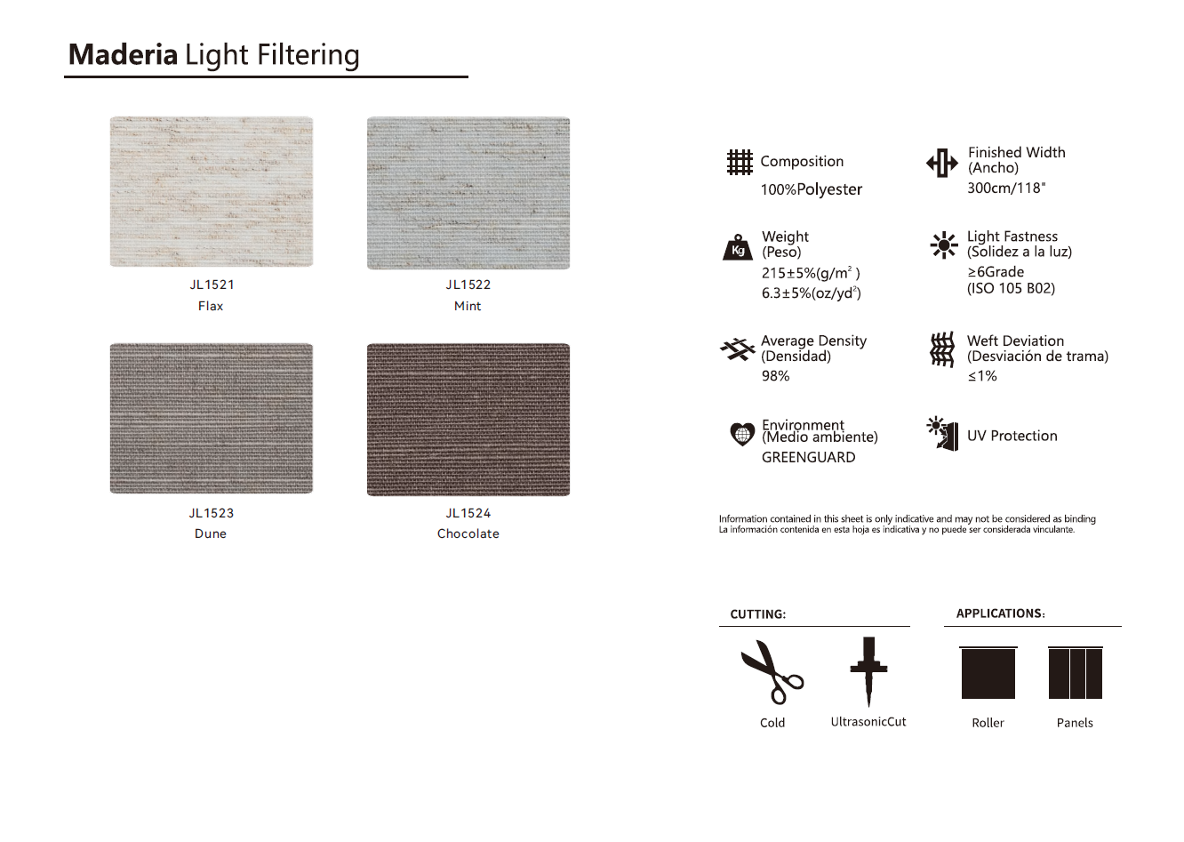 Roller & Solar Shades Samples