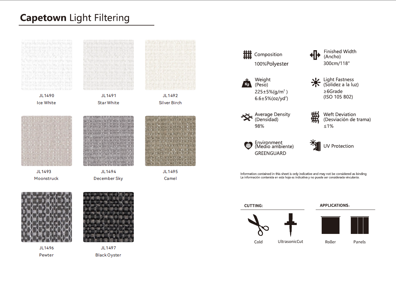Roller & Solar Shades Samples