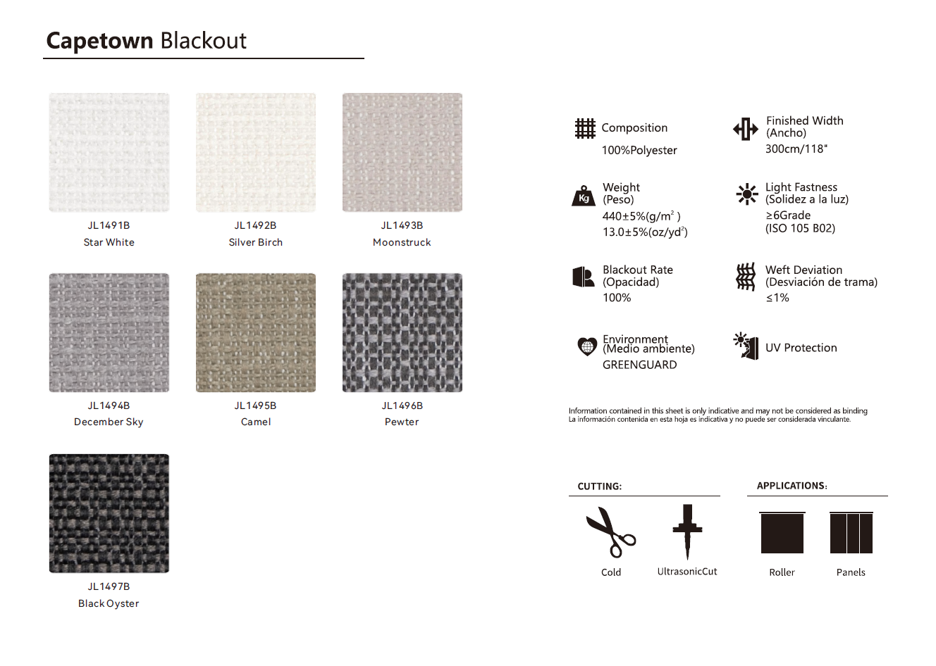 Roller & Solar Shades Samples