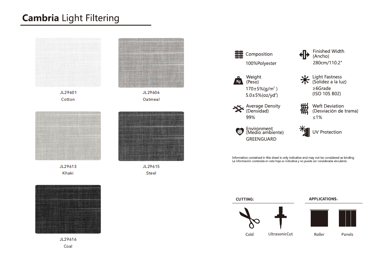 Roller & Solar Shades Samples