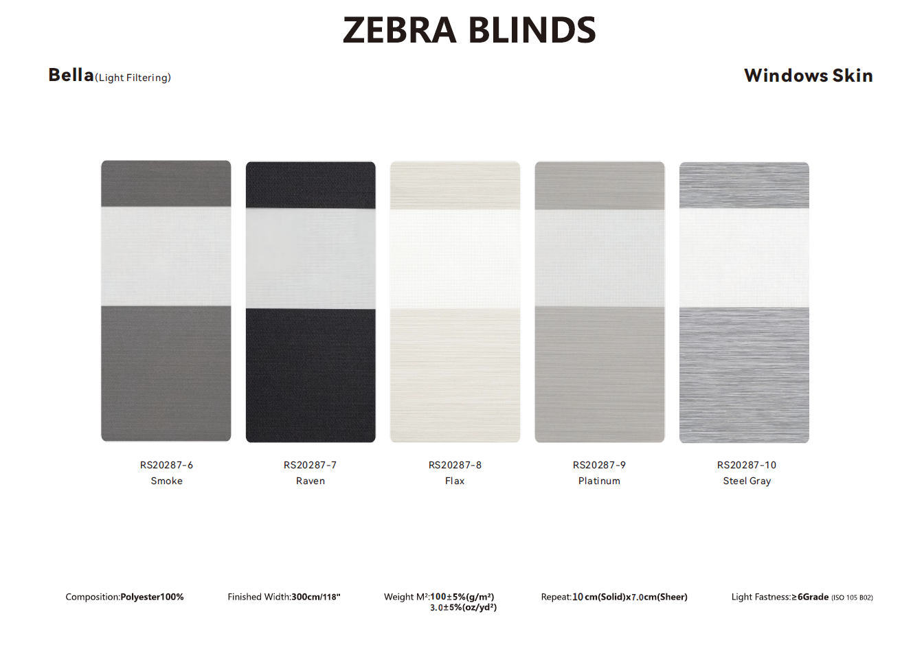Zebra Blinds Samples