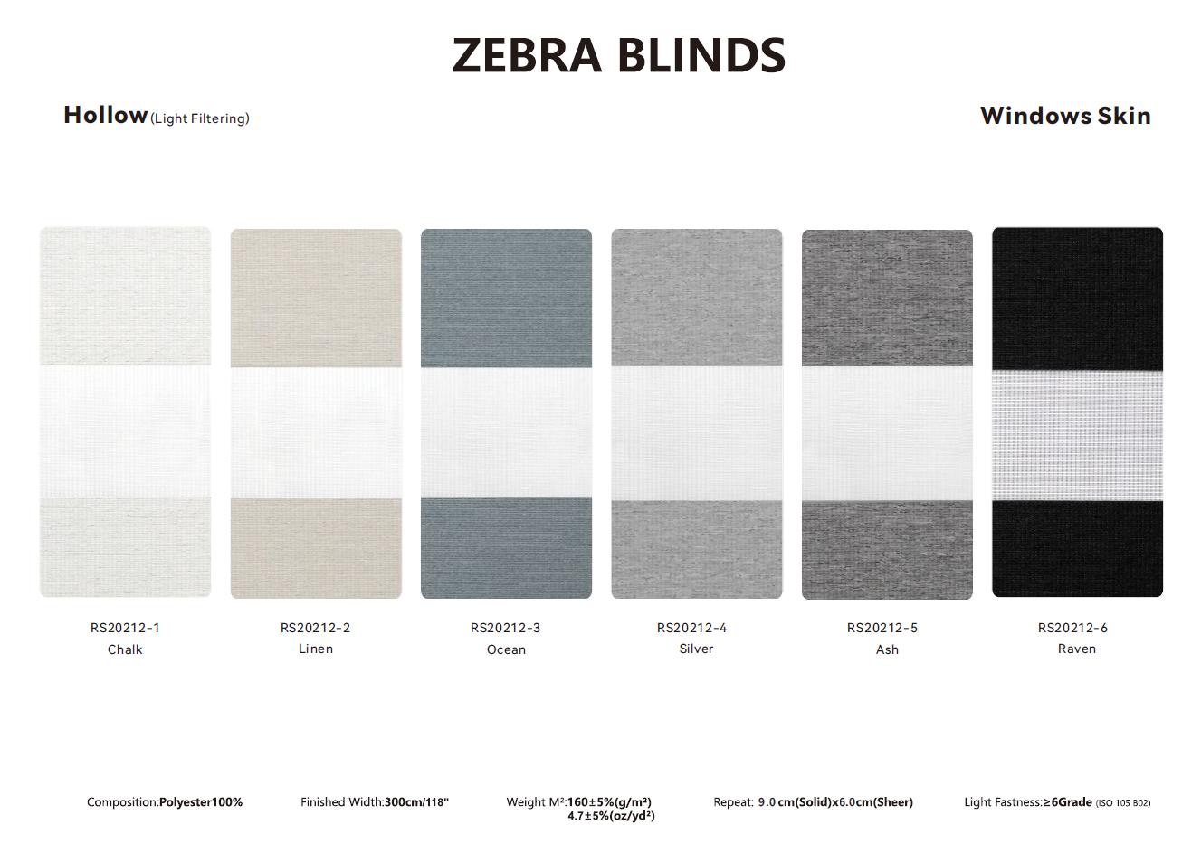 Zebra Blinds Samples