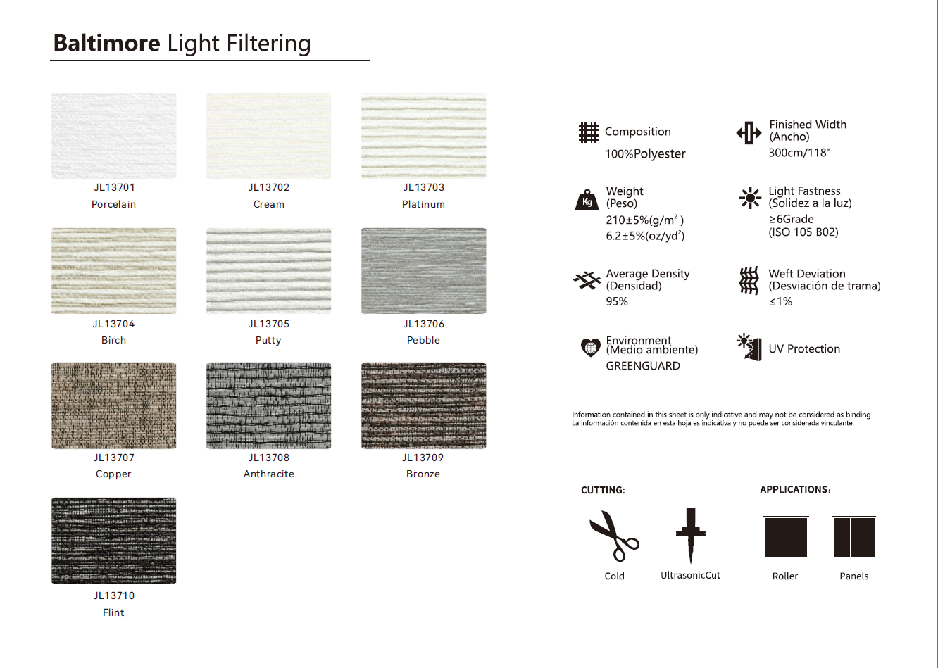 Roller & Solar Shades Samples
