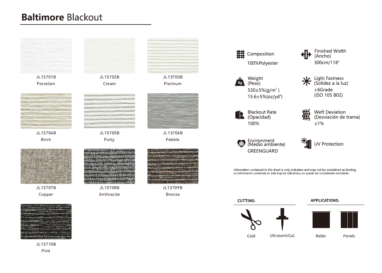 Roller & Solar Shades Samples
