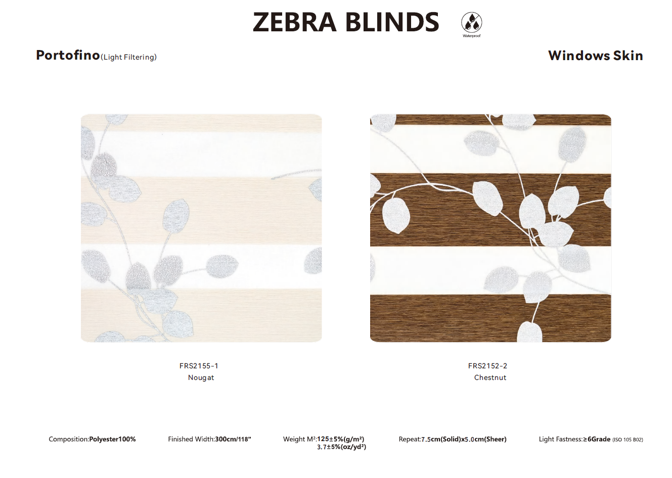 Zebra Blinds Samples