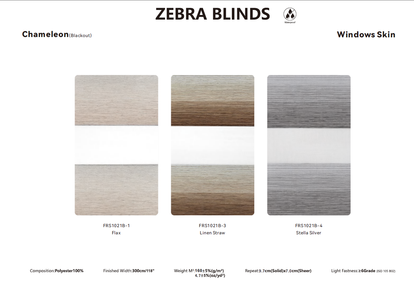 Zebra Blinds Samples