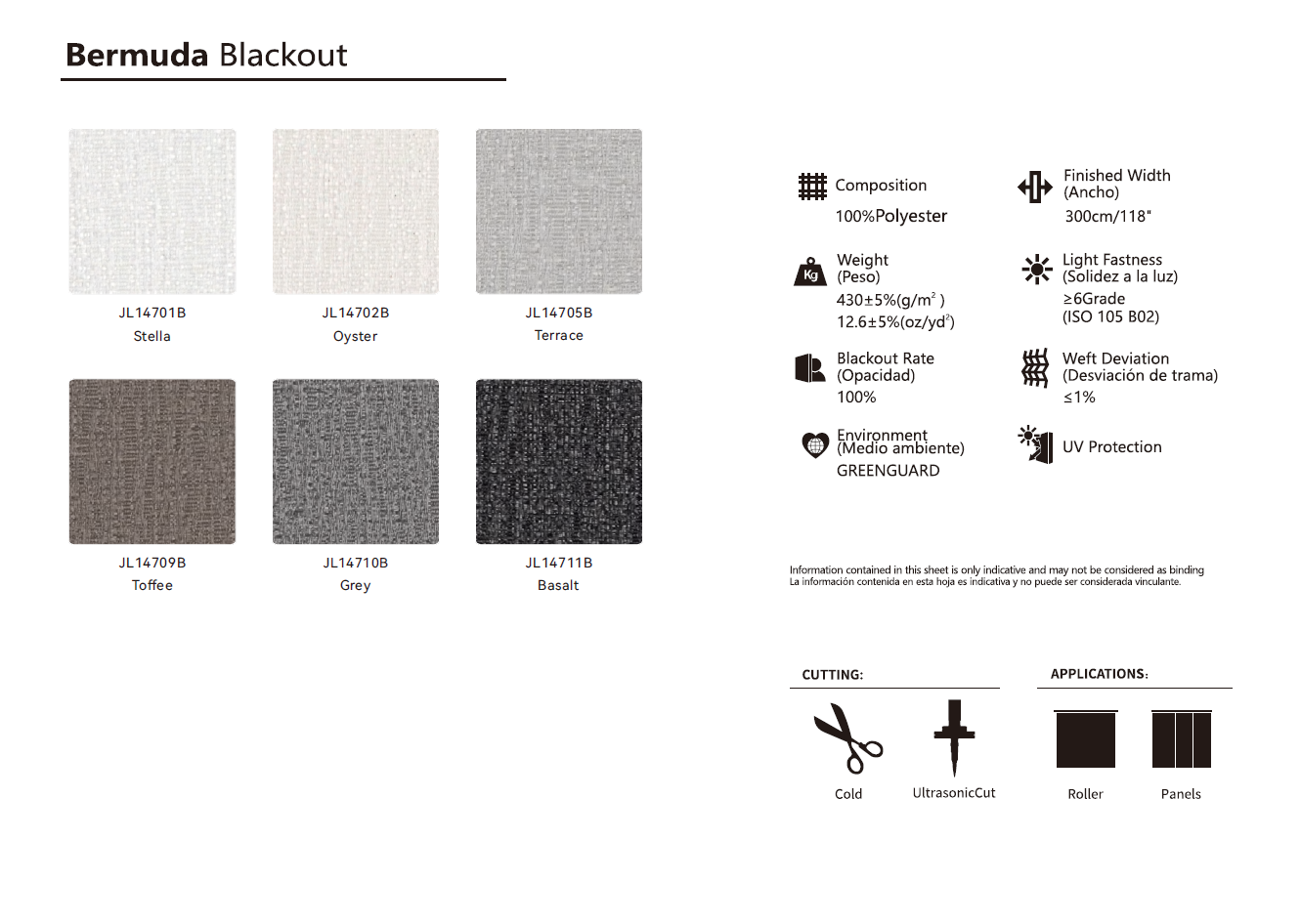 Roller & Solar Shades Samples