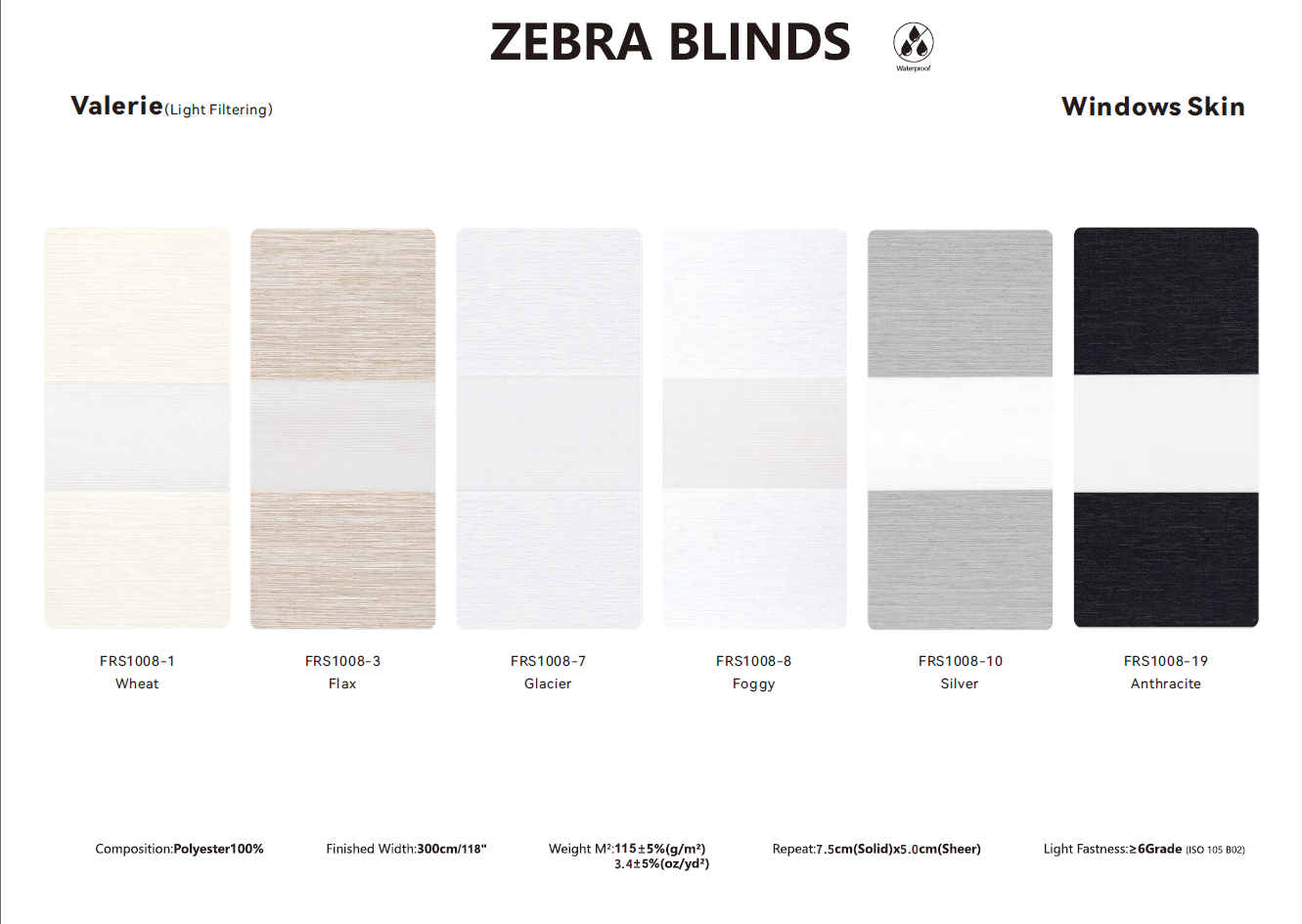 Zebra Blinds Samples