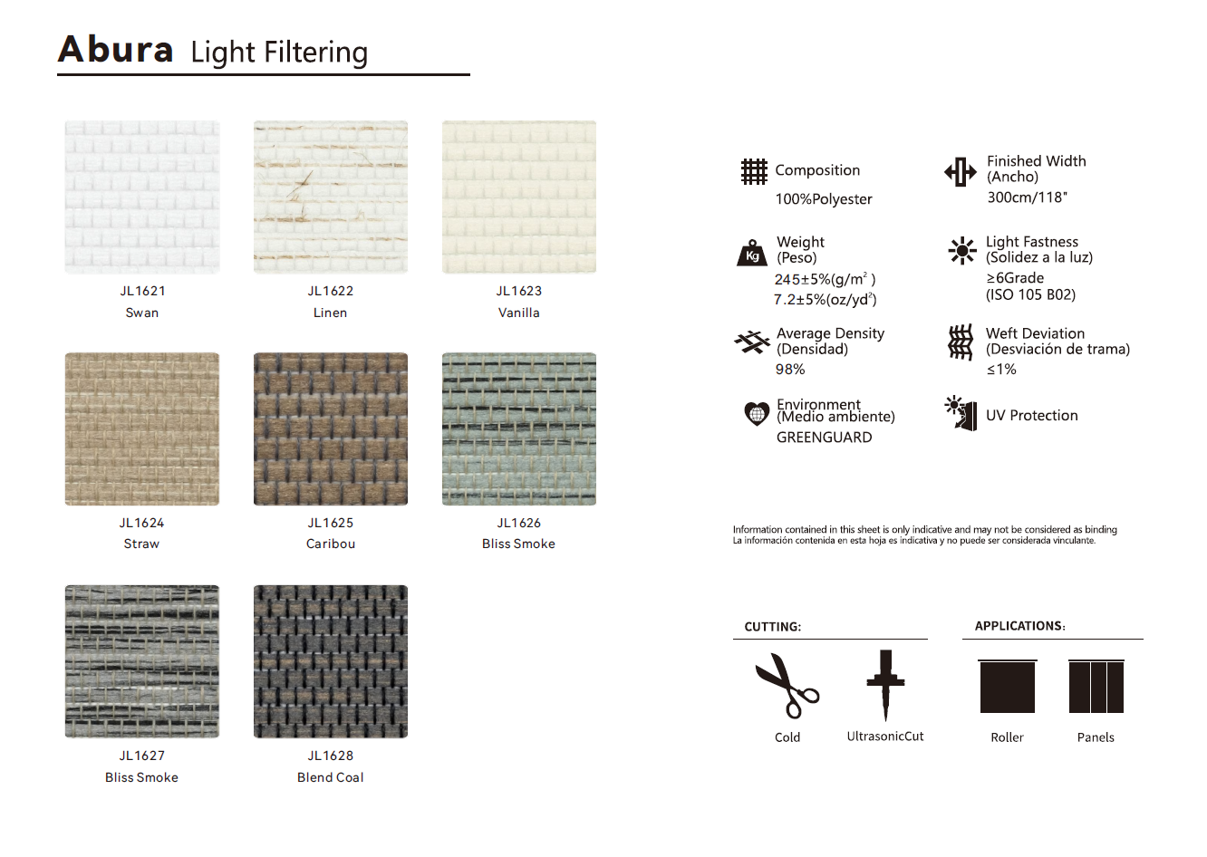 Roller & Solar Shades Samples