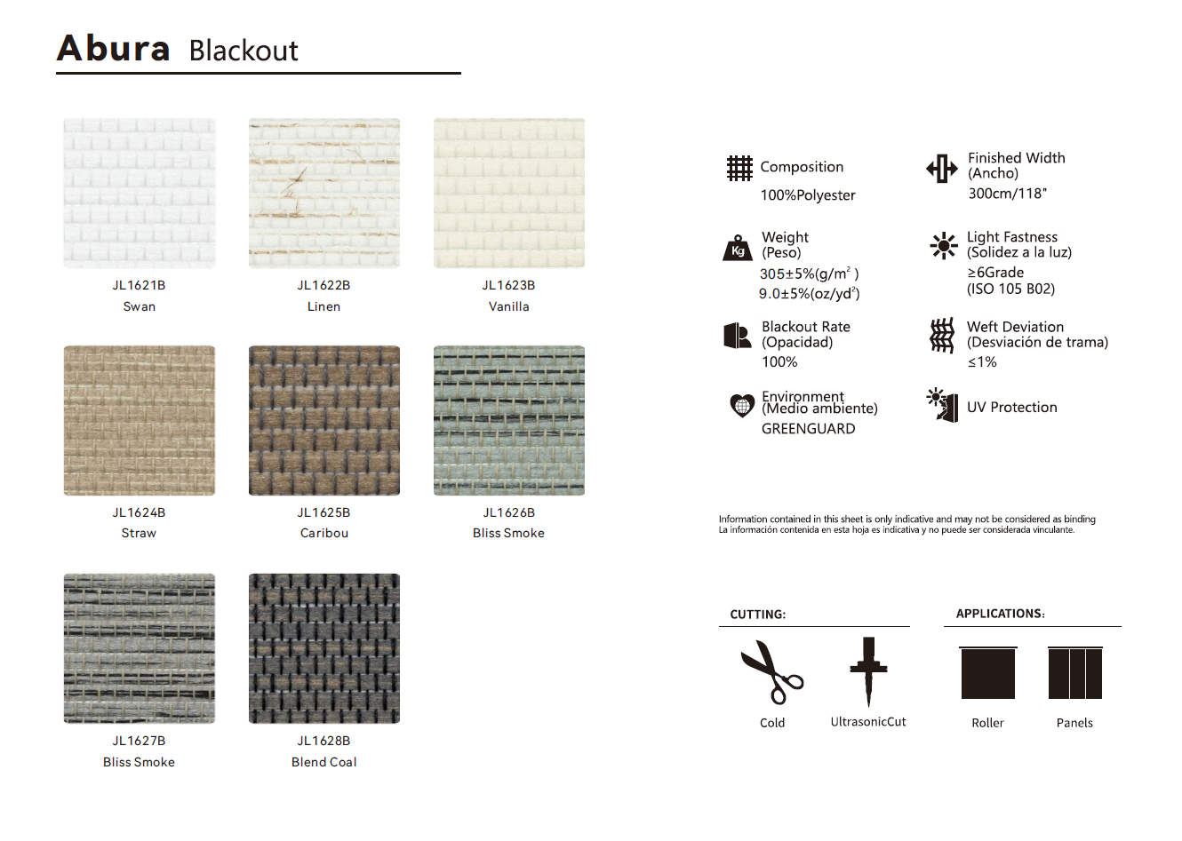 Roller & Solar Shades Samples