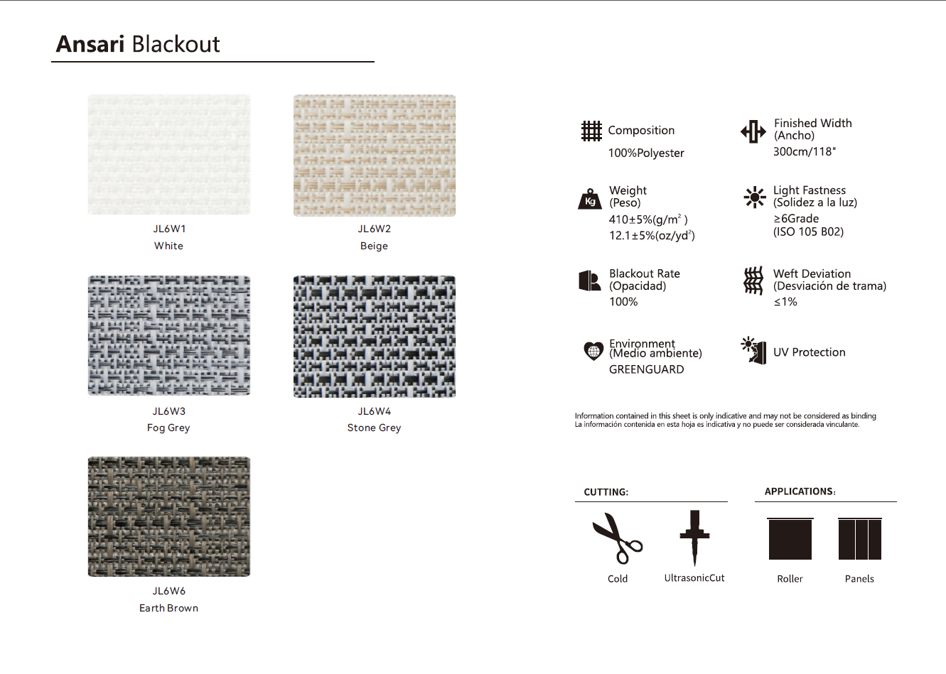Roller & Solar Shades Samples
