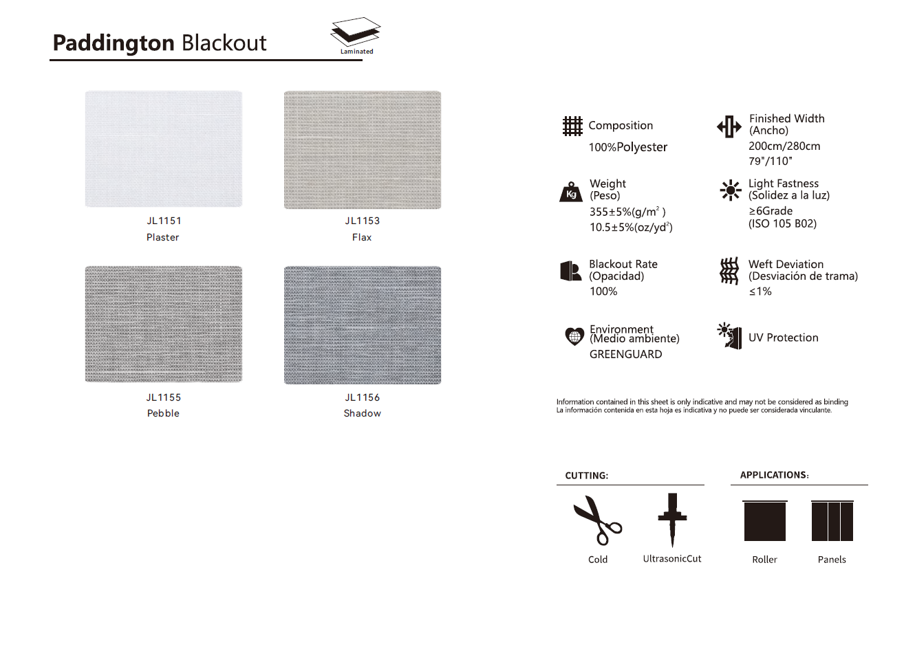 Roller & Solar Shades Samples