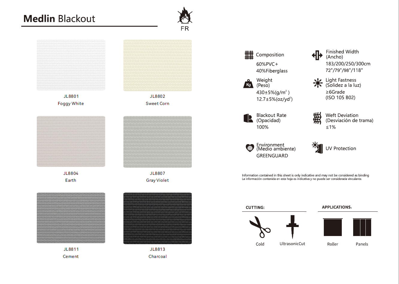 Roller & Solar Shades Samples