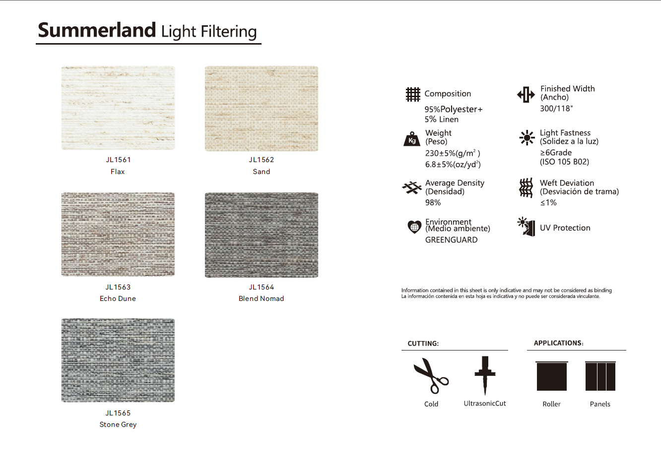 Roller & Solar Shades Samples