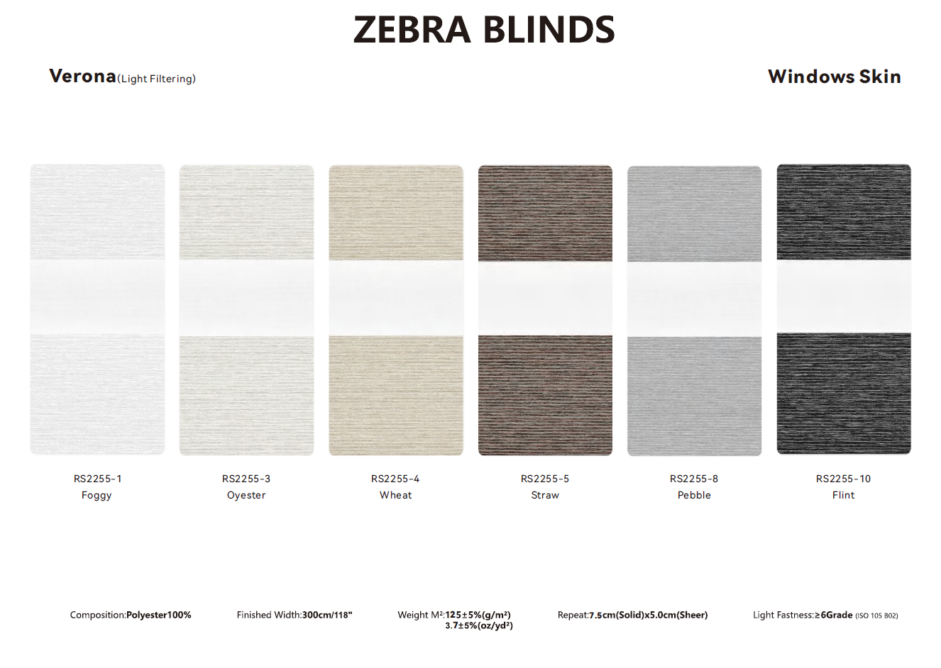 Zebra Blinds Samples